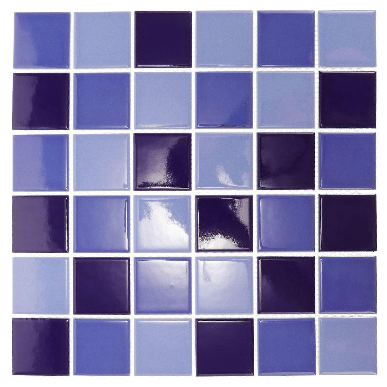 36pcs Mosaic Tile Ceramic Mosaic Tiles for Kitchen Backsplash Swimming Pool