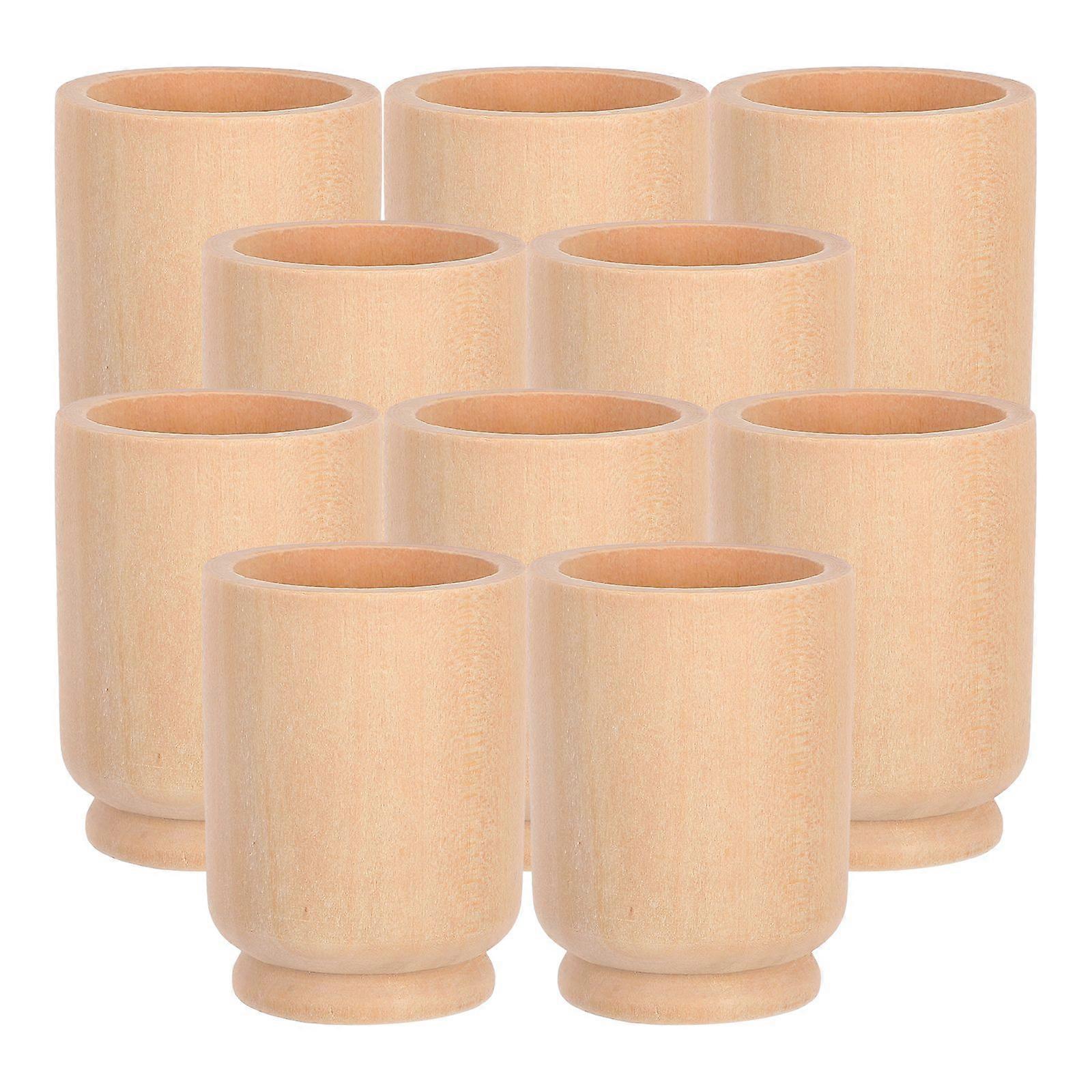 10pcs Wood Easter Egg Display Table Cup Easter Egg Display Stand Easter Home Decor Egg Shaped Cup Easter Egg Display Holder