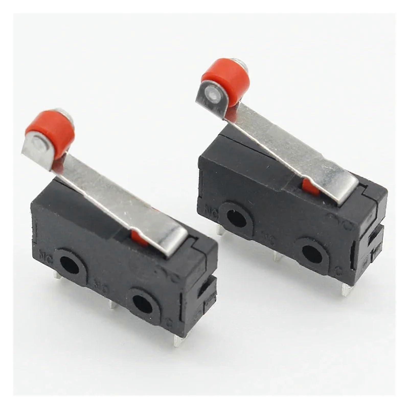 10 Pcs Limit Switch Roller Lever Arm SPDT Micro Switch Quick Response Durable Design