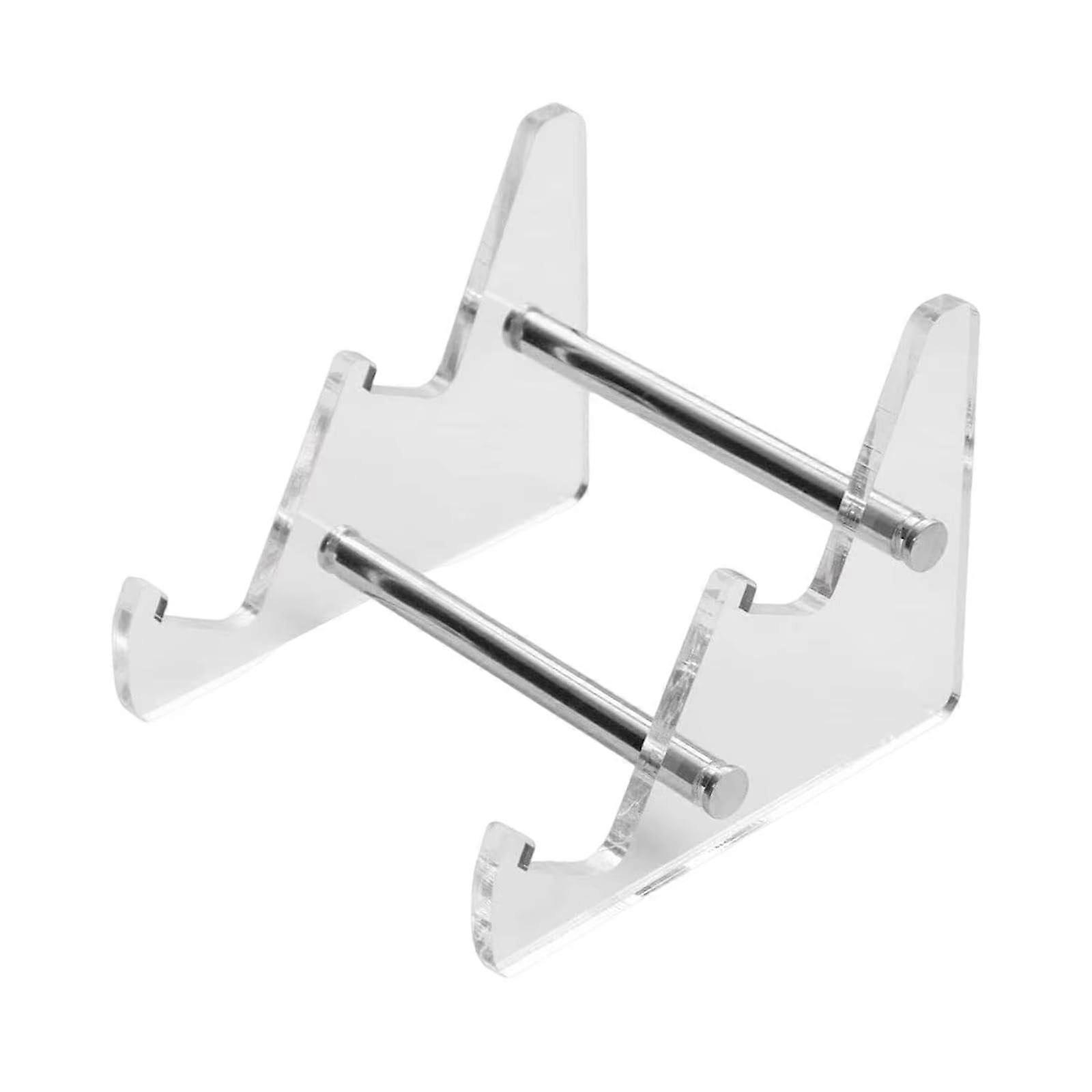 TwoLayer Acrylic Mechanical Keyboard Stand with Ergonomic Typing Angle and Clear Display Design