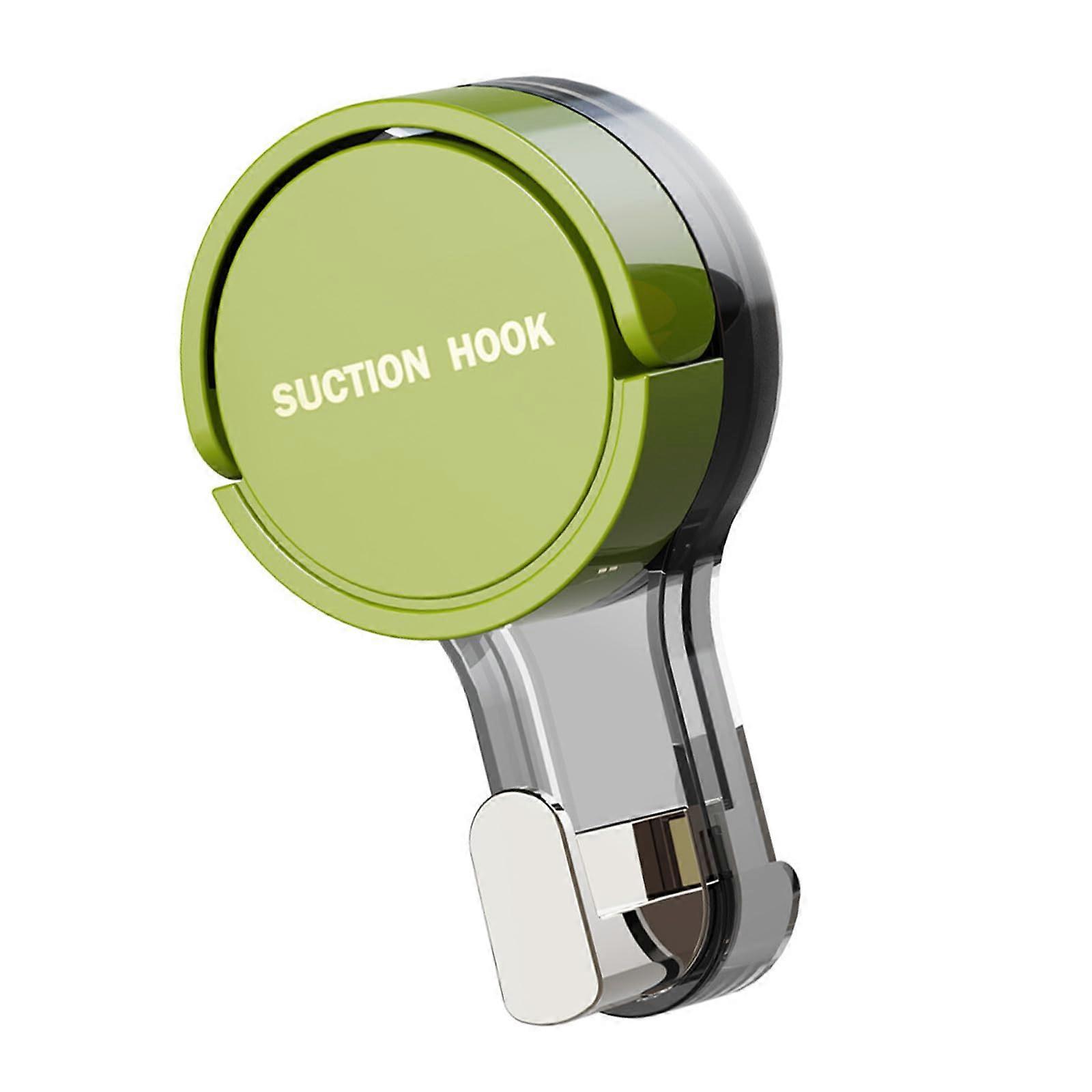 Suction Cup Hooks  Load Capacity Bathroom Towel Hooks Tool Wall Mounted Green