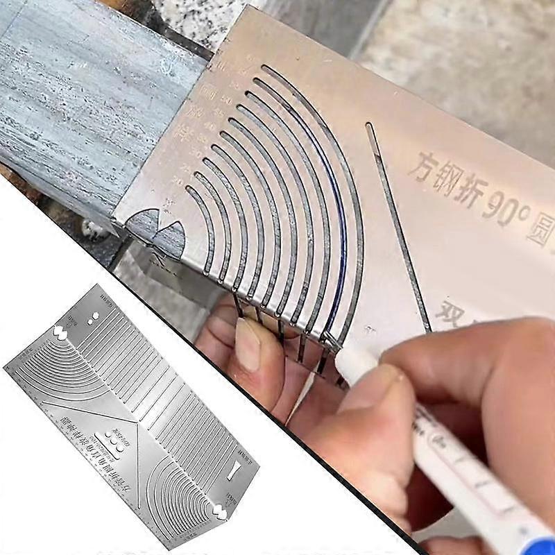 Arc Marking Ruler Right Angle Construction Arc Marking Tool Ergonomic Parallel Drawing Tool 90 radius right angle setting tool