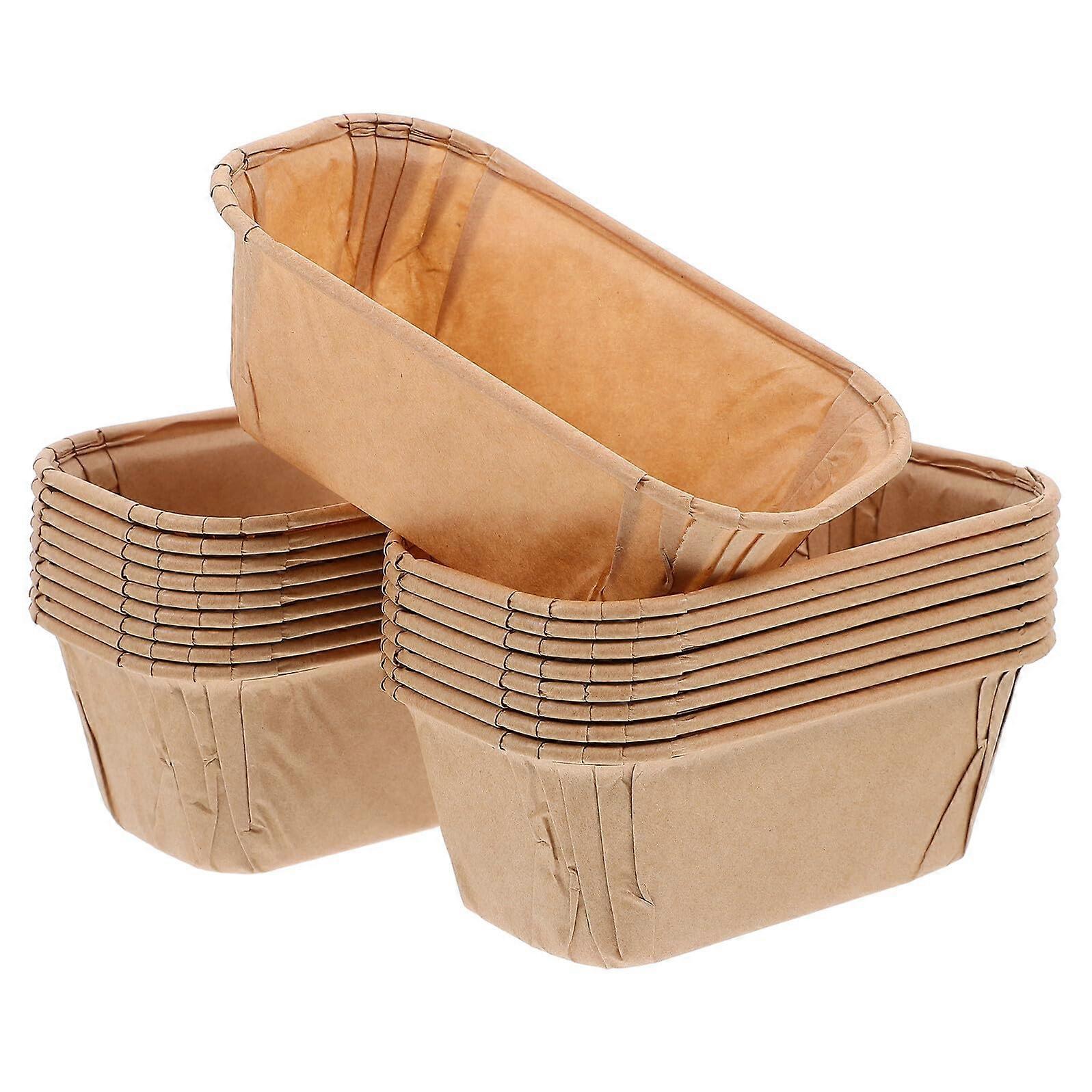 50pcs Rustic Paper Cupcake Liners Small Muffin Baking Cups HeatResistant Smooth Release Wrappers