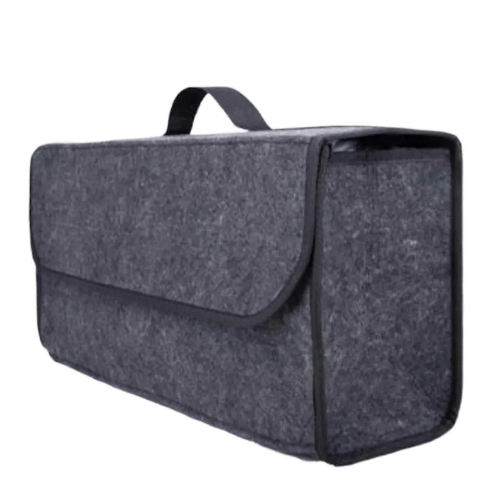 Large AntiSlip Felt Car Trunk Organizer with Large Capacity Grey Boot Storage Box