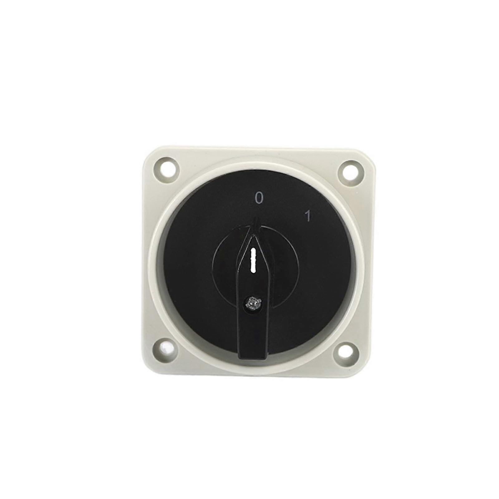500V 25A Rotary Cam Changeover Switch 2 Pole Dual Position Panel Mount for Electrical Control