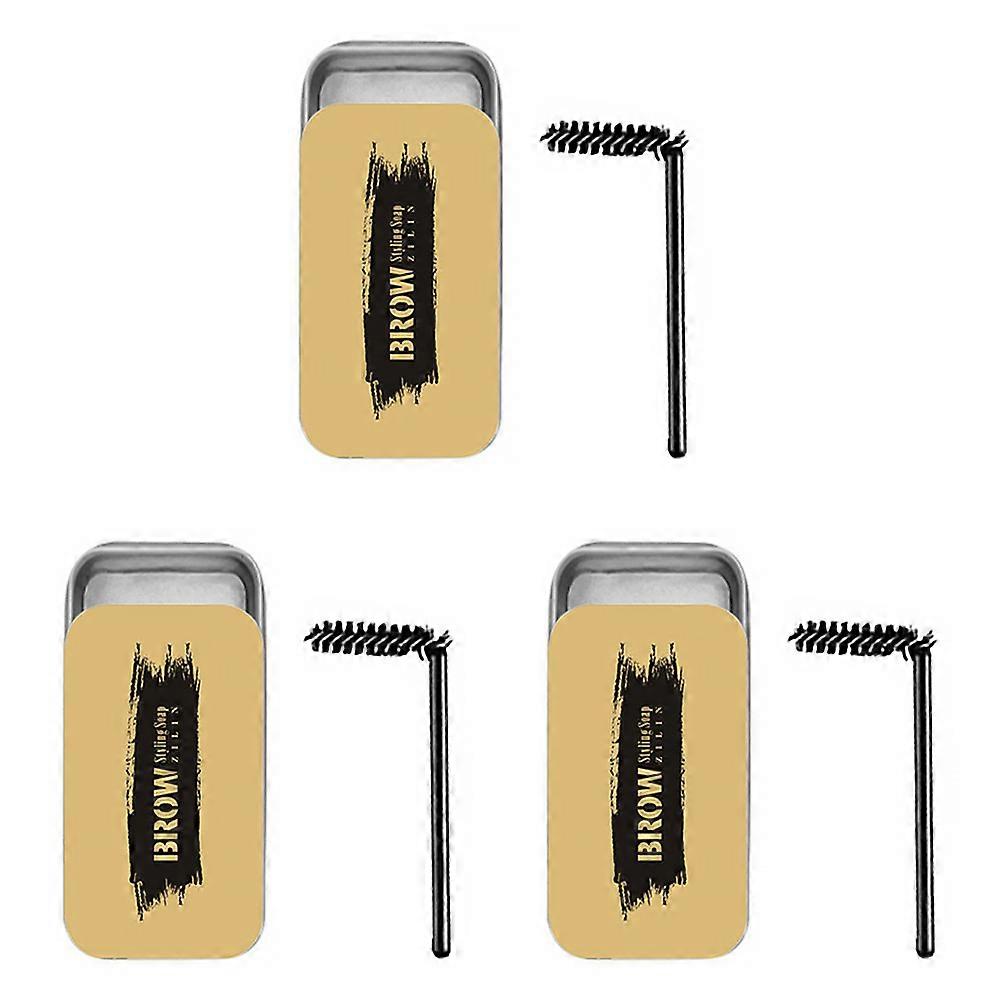 Eyebrow Styling Cream Brush Set for Detailed Grooming 3Sets