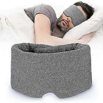 Sleep Mask Blackout - Confortável & Máscara de olhos respirável para dormir Blinder ajustável Avião com bolsa de viagem - Melhor Companheiro de Noite Ey