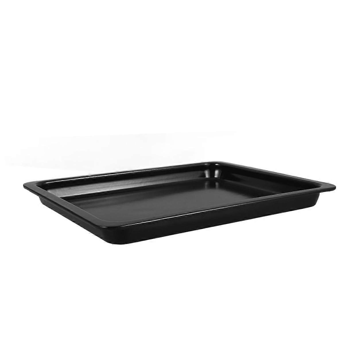 Large Rectangular Enamel Baking Pan 34x26cm Oven Safe Easy Clean Tray for Roasting and Cakes