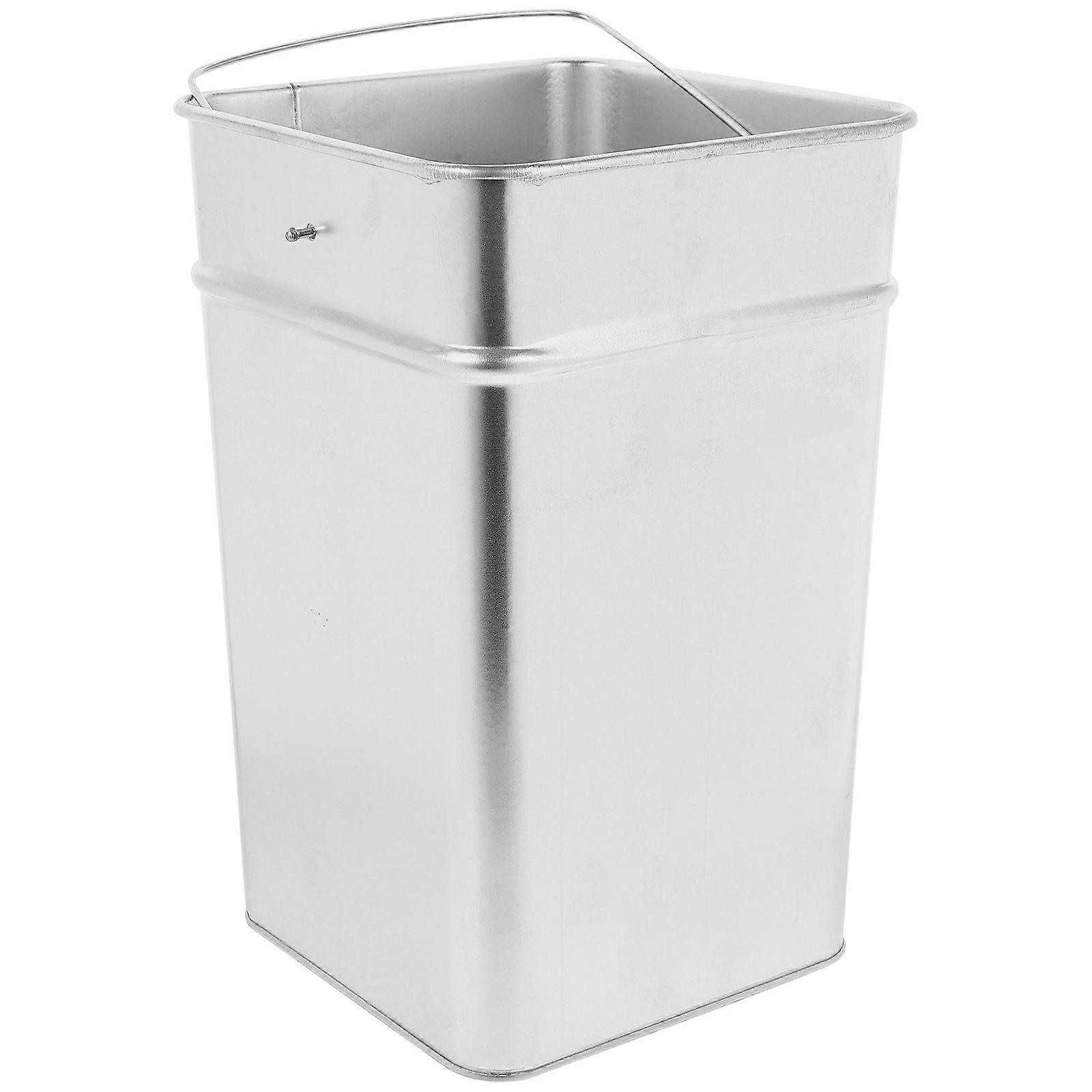 Outdoor Trash Can Garbage Container Multipurpose Metal Garbage Can Bucket Container