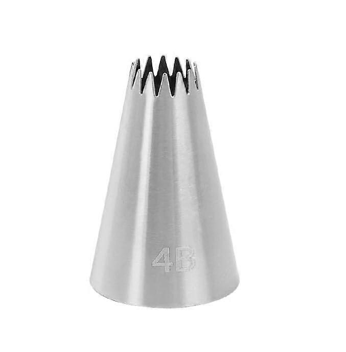 Large Open Piping Tip 4B Stainless Steel for Cupcakes Cakes Cookies RustResistant Precise Control
