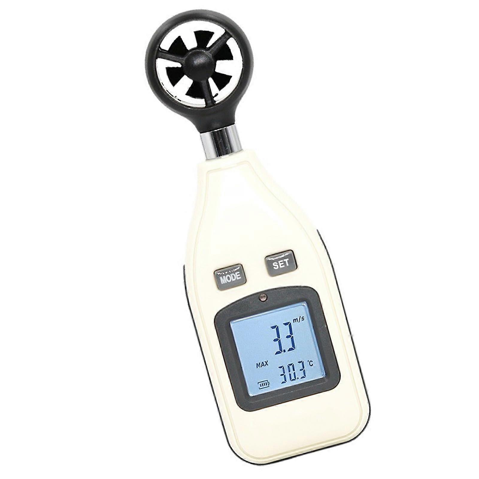 Digital Anemometer  Precision Sensor LCD Display Handheld Wind Speed and Temperature Meter