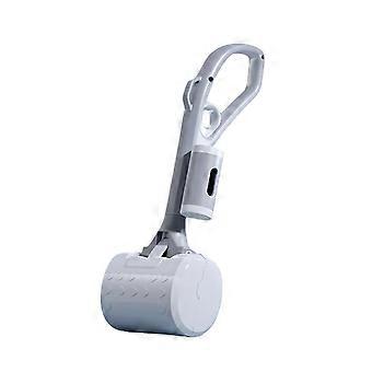 Paletta per la raccolta delle deiezioni canine con manico lungo. Raccoglitore di rifiuti senza contatto con dispenser di sacchetti.