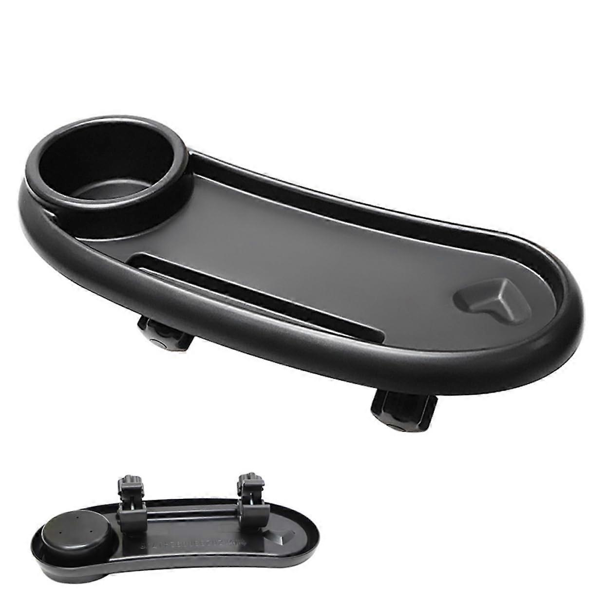 Universal Stroller Snack Tray with Cup Holder Easy Install Detachable Plastic for Pram Pushchair
