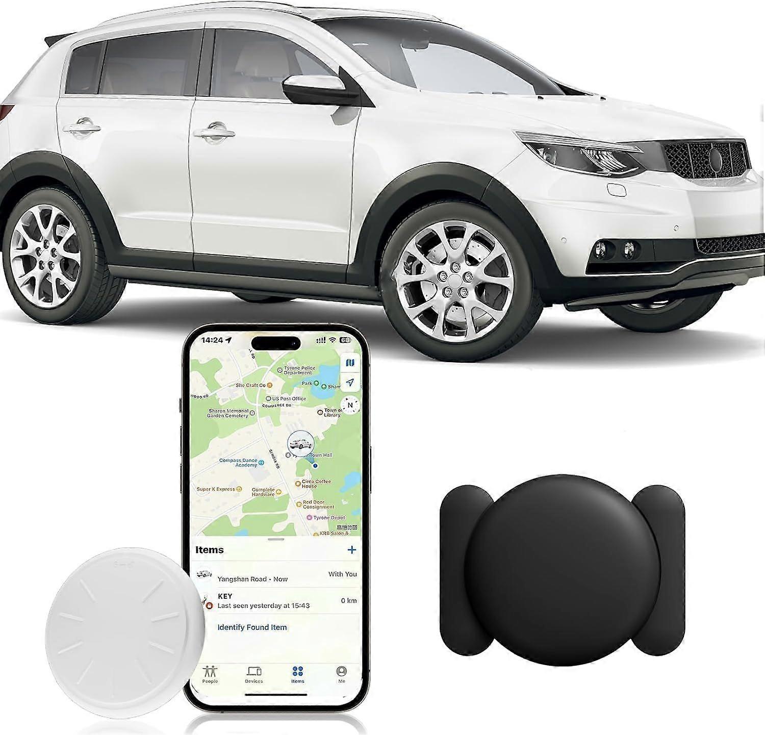Tracker Device for Vehicles,Real Time GPS Car Tracker Work with Apple Find My(iOS Only),No