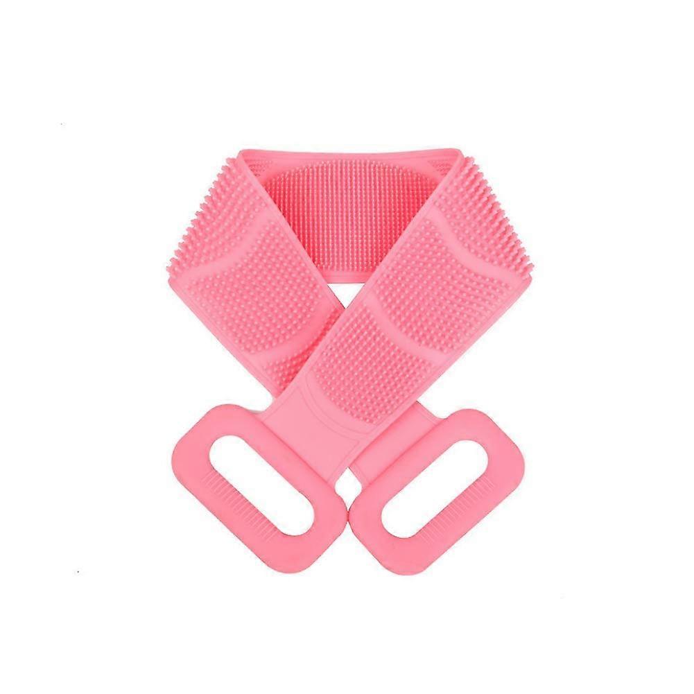 Extra Long Silicone Back Scrubber with DualSided Brush for Gentle Exfoliation and Deep Cleansing