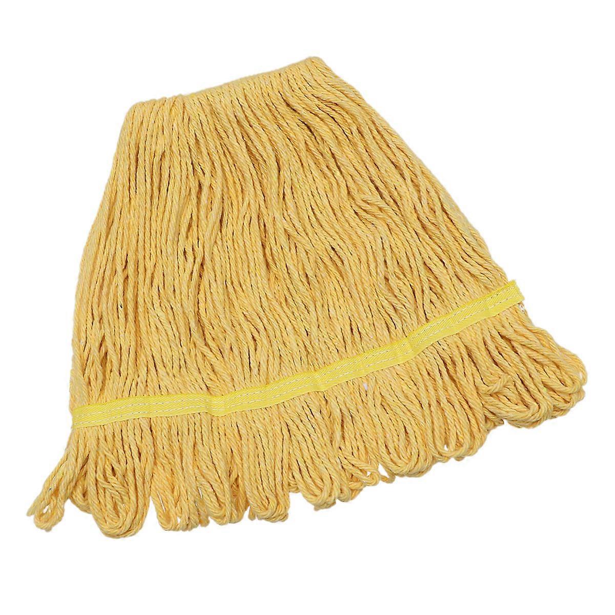 Yellow Cotton Mop Cloth Replacement for Cleaning Use Durable 1Pcs