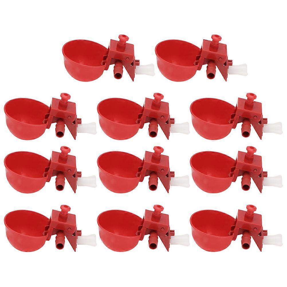 Bird Waterer Portable Quail Feeder for Drinking Use 48Pcs Set