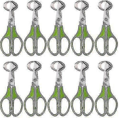 Quail Egg Shell Cutter - Stainless Steel, 10pcs Scissors Set