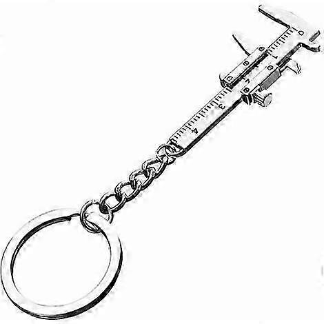 Mini Measuring Tool Keychain Sliding Ruler Measuring Instruments Universal Key