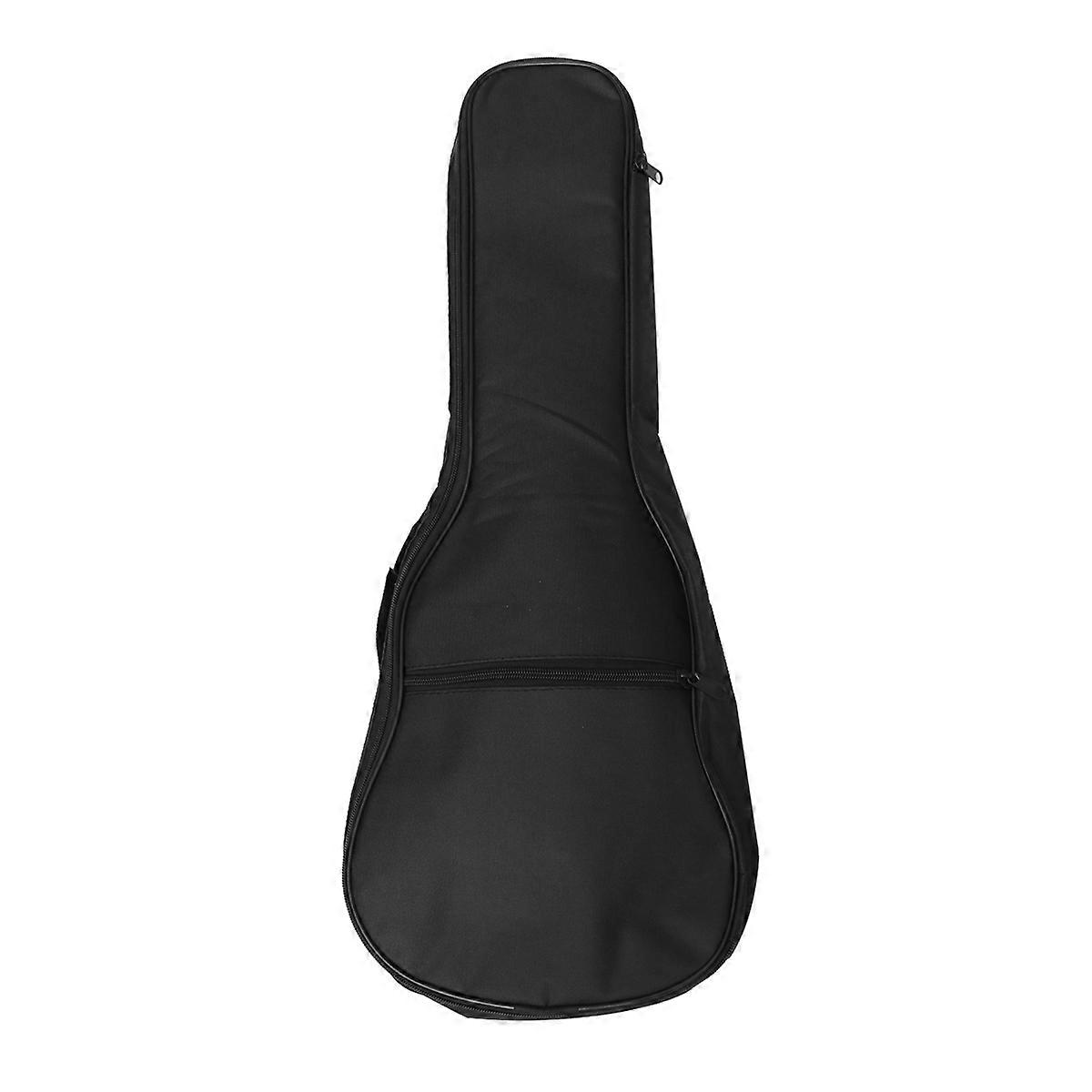 Ukulele Bag Stringed Instruments Package for Carry 2Pcs Black Canvas