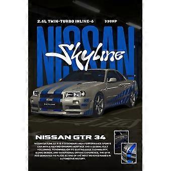 NISSAN SKYLINE GTR R34 Jigsaw Puzzle Brain Teaser V2492