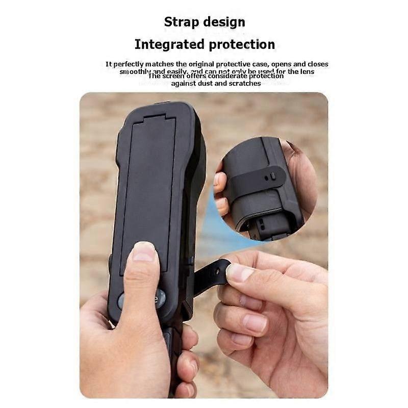 Capa protetora para gimbal de 3 polegadas com proteção flip, incluindo lente e tela.
