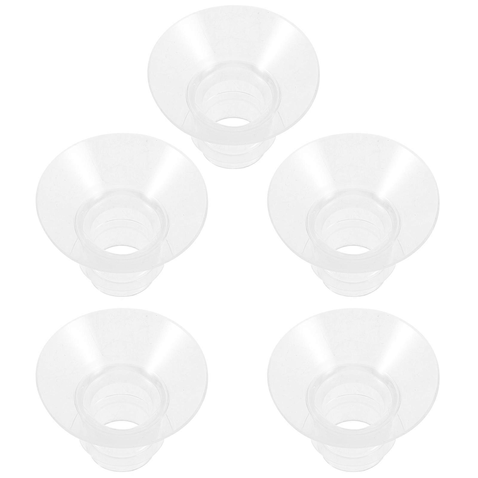 5 pcs Breast Pump Flange Inserts Wearable Breast Pump Flange Inserts Replacement Flange Inserts