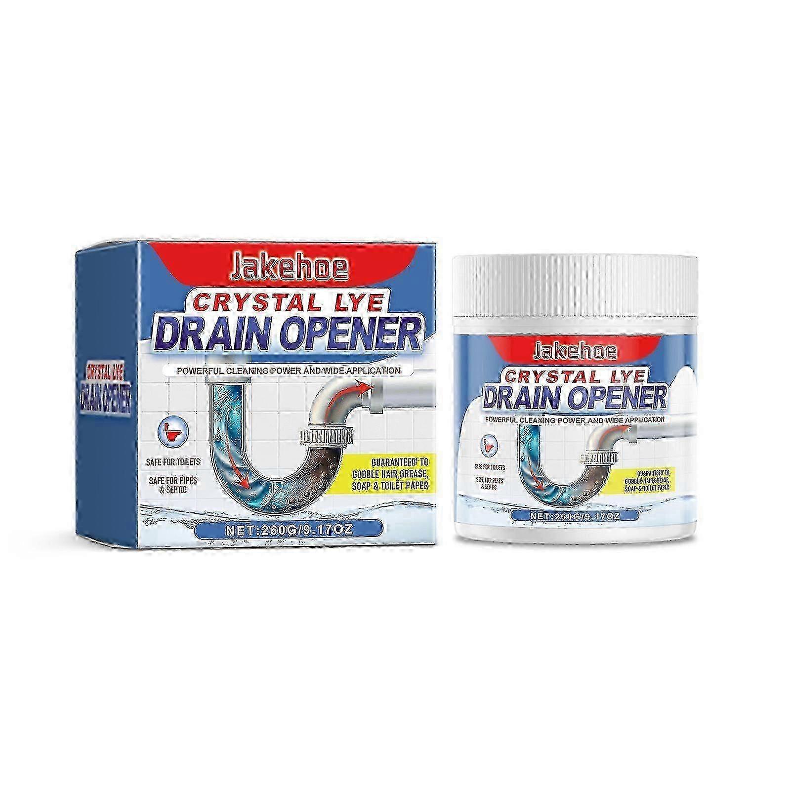 Efficient Crystals Lye Drain Opener - Quick Unclogging Solution for Shower Cleaning