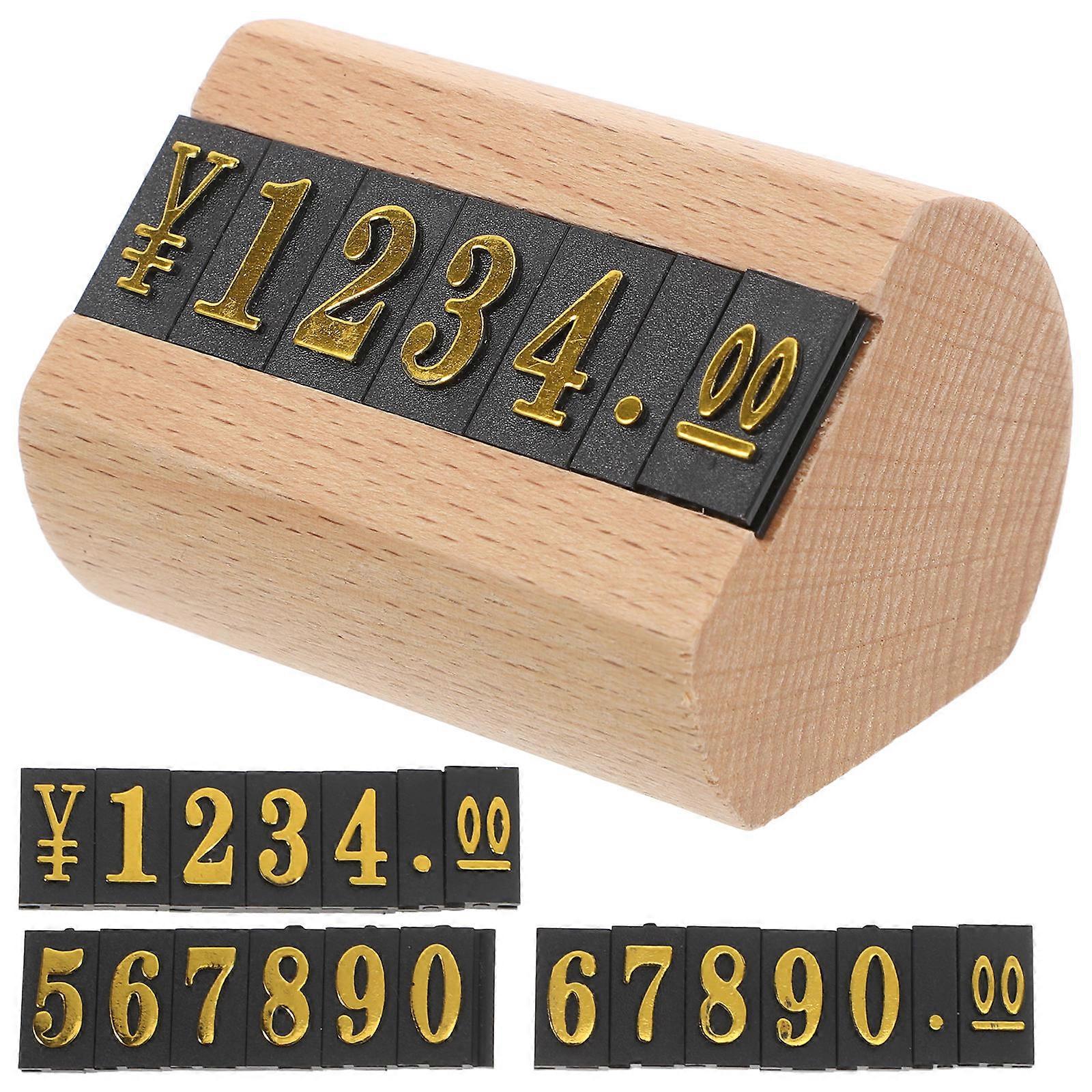 Fall Party Labels Mini Wood Number Holders for 2Sets Rustic Table Display