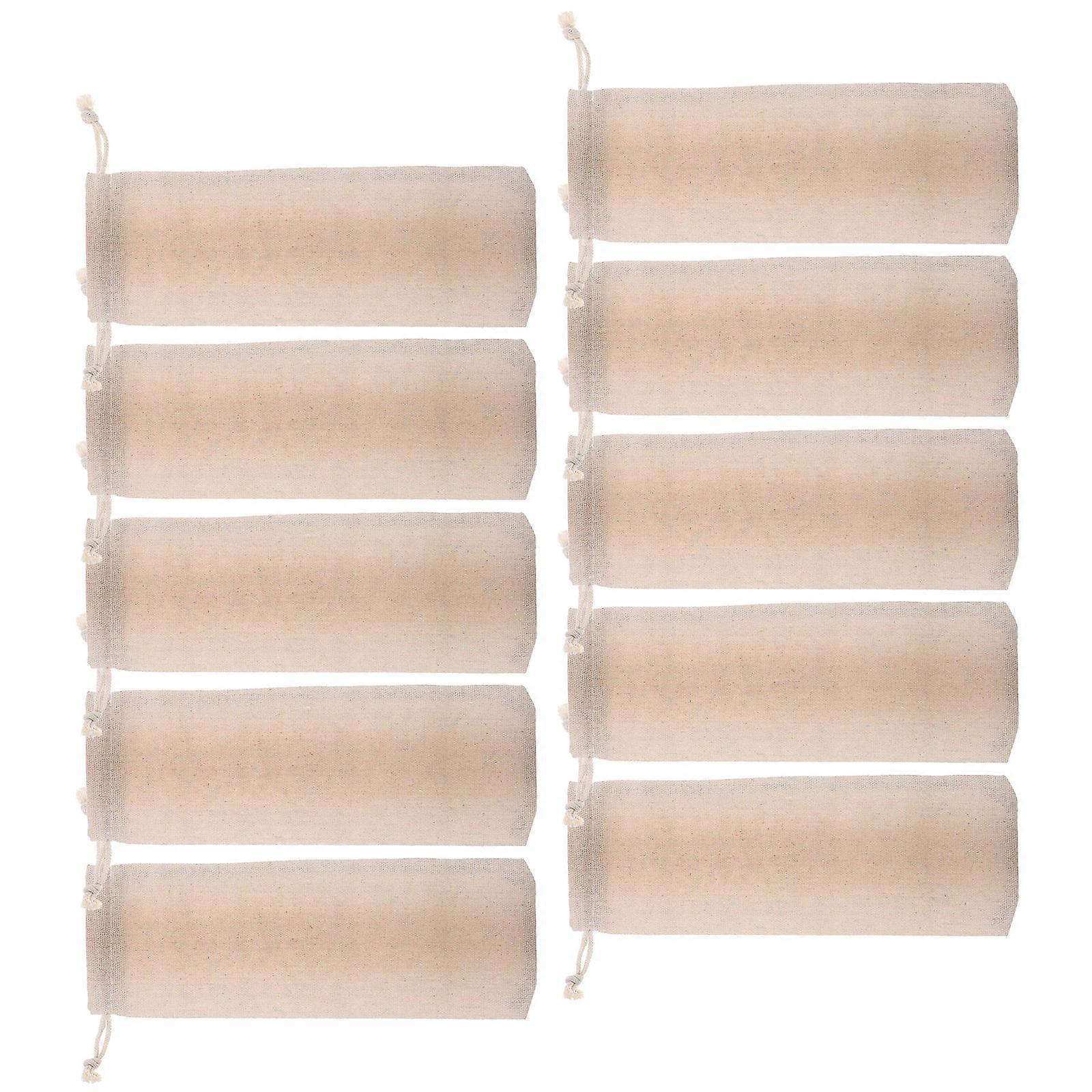 Beige sugrörsfodral för 10 st