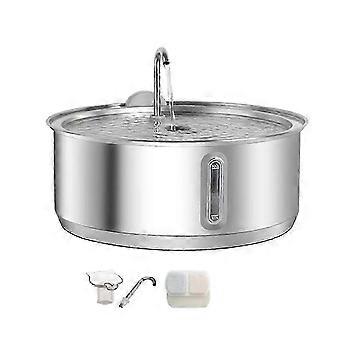 8L Large Capacity Stainless Steel Cat Water Fountain hwy