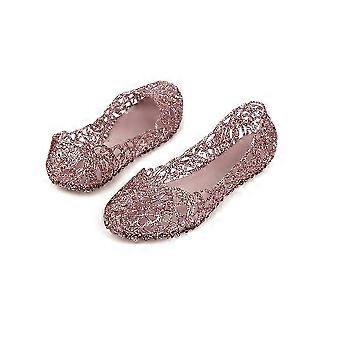 1 paio di sandali da donna moda cristallo estate casual traspirante jelly scarpe da lavoro ufficio data shopping calzature in rete da donna