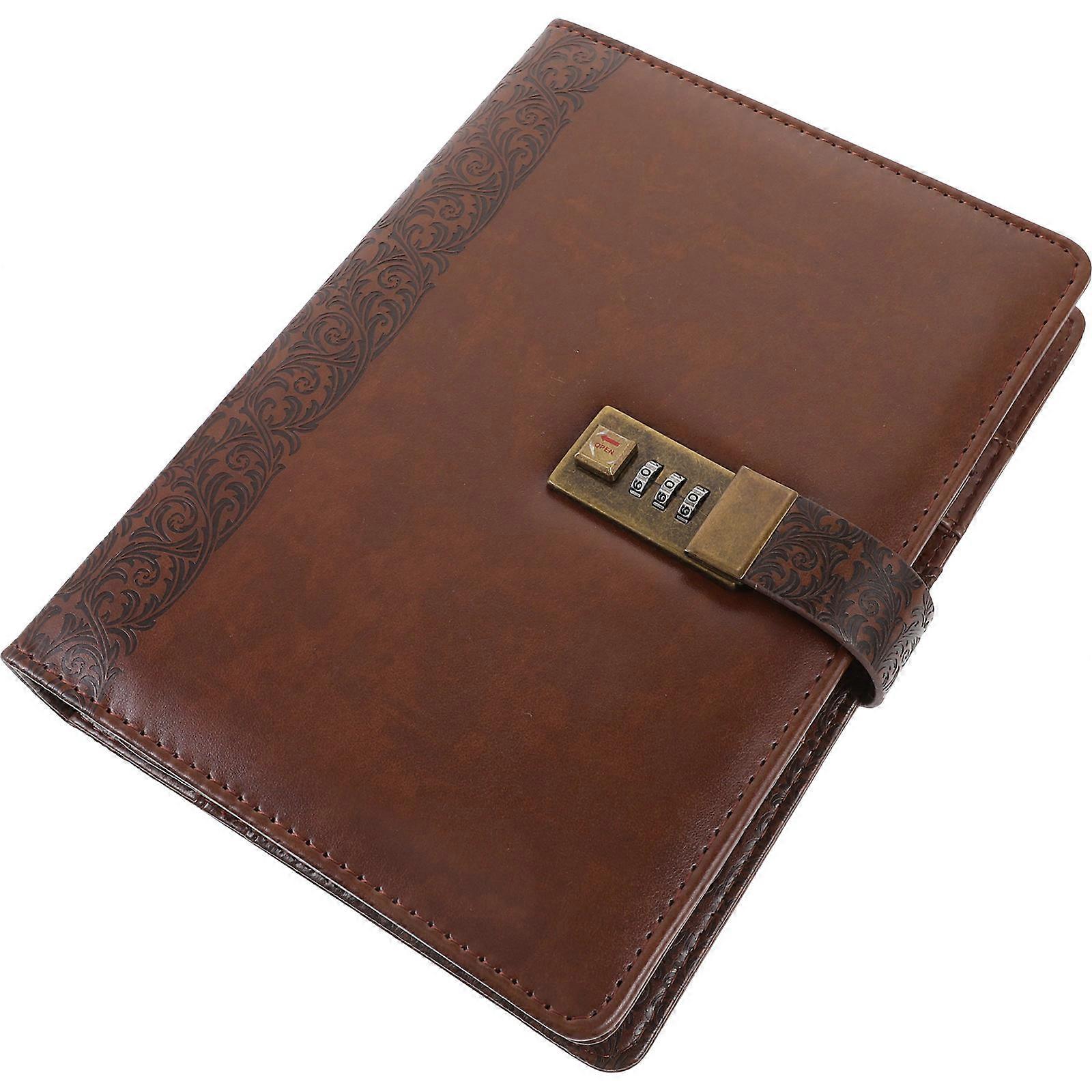 Locking Journal Decorative Planner Notepad with Lock Design for Daily Use
