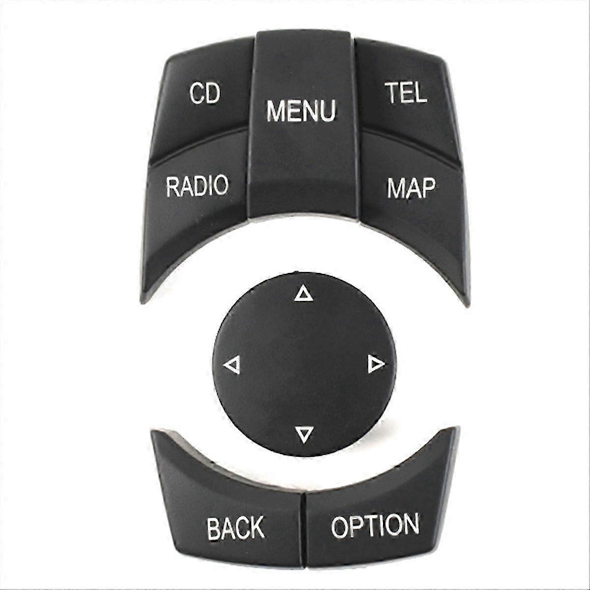 Car Interior Console IDrive Multimedia Control Button Cover compatible with