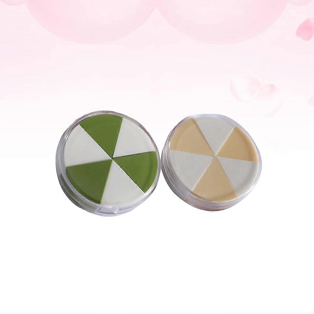 Face Powder Puff Triangular Makeup Sponge for Women 4Pcs Set