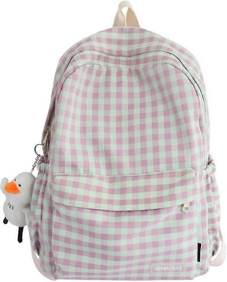 Backpack Lightweight Large Capacity School Supplies Daypack (pink)
