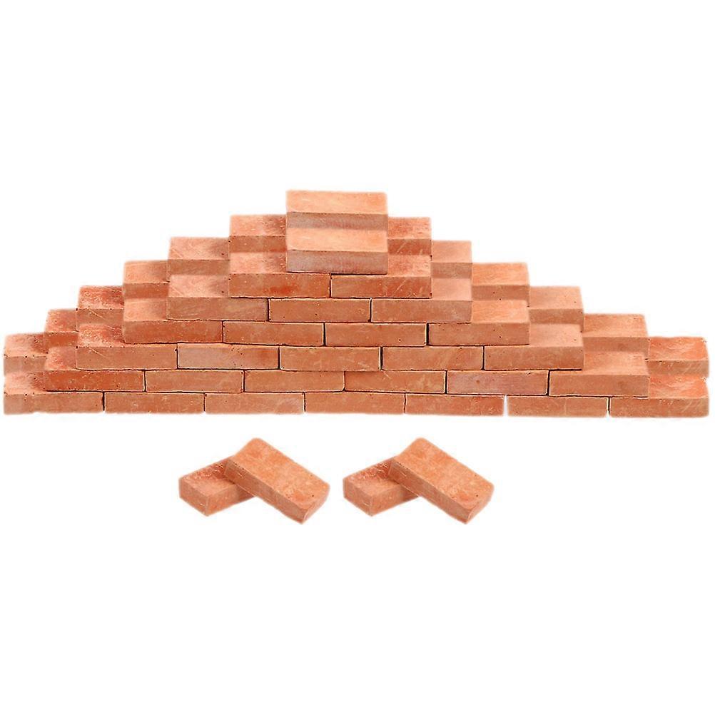 100pcs Mini Bricks Landscaping Miniature Bricks Models Small Bricks for Crafts Bricks Ornament