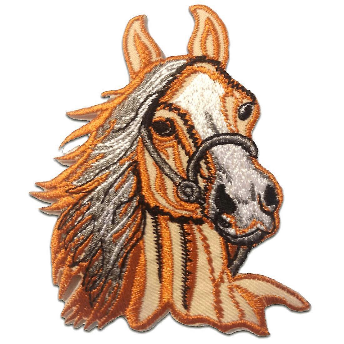 Patch / Iron-on Patch - Horse Stallion Animal - Multiple Colors Selectable - 7.3 x 9 cm - Patch