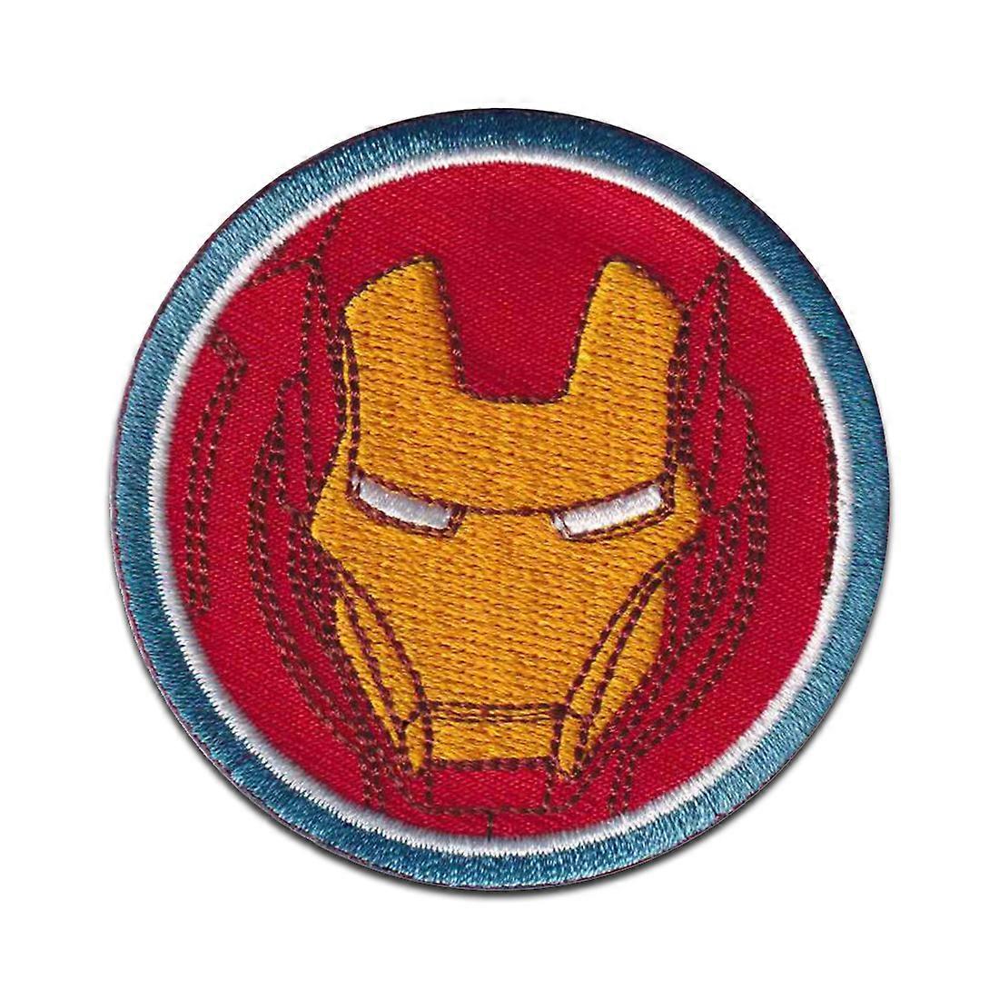 Marvel © Avengers Iron Man Button Comic - Patch, size: 6.2 x 6.2 cm