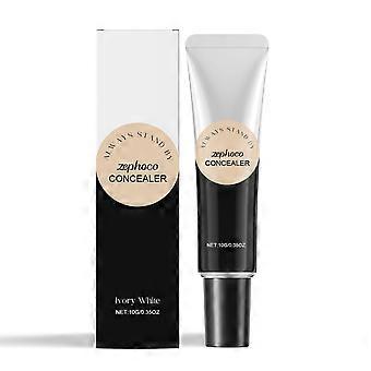 Zephoco Ivory White Waterproof Moisturizing Concealer Moisturizes And Nourishes The Skin, Making It Light, Matte, Oily And Dry, And Clear
