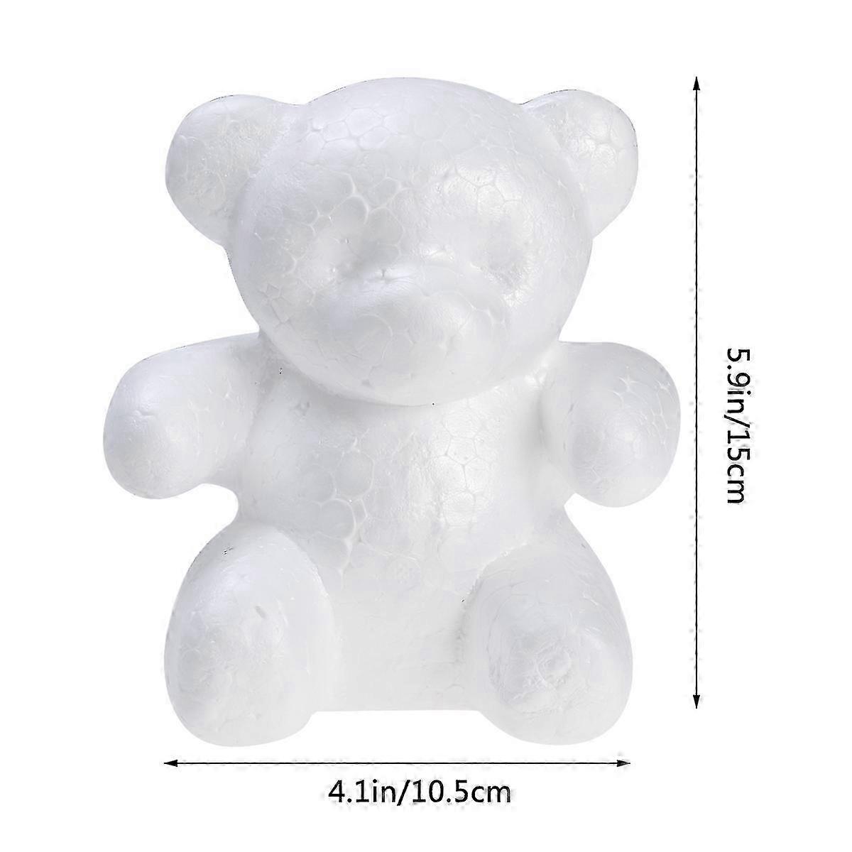 DIY Modelling Bear Shape Foam Balls compatible with Craft Use White