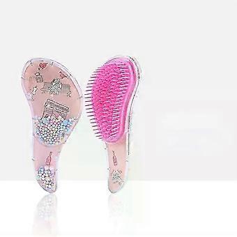 Cartoon Magic Comb Anti-static Massage Unicorn Hair Brush Tangle Detangler Shower Salon Accessory Pink