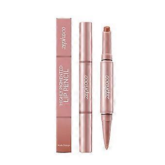 Zephoco matte lip liner lip gloss (nude orange) light texture natural color nourishing gloss lipliner