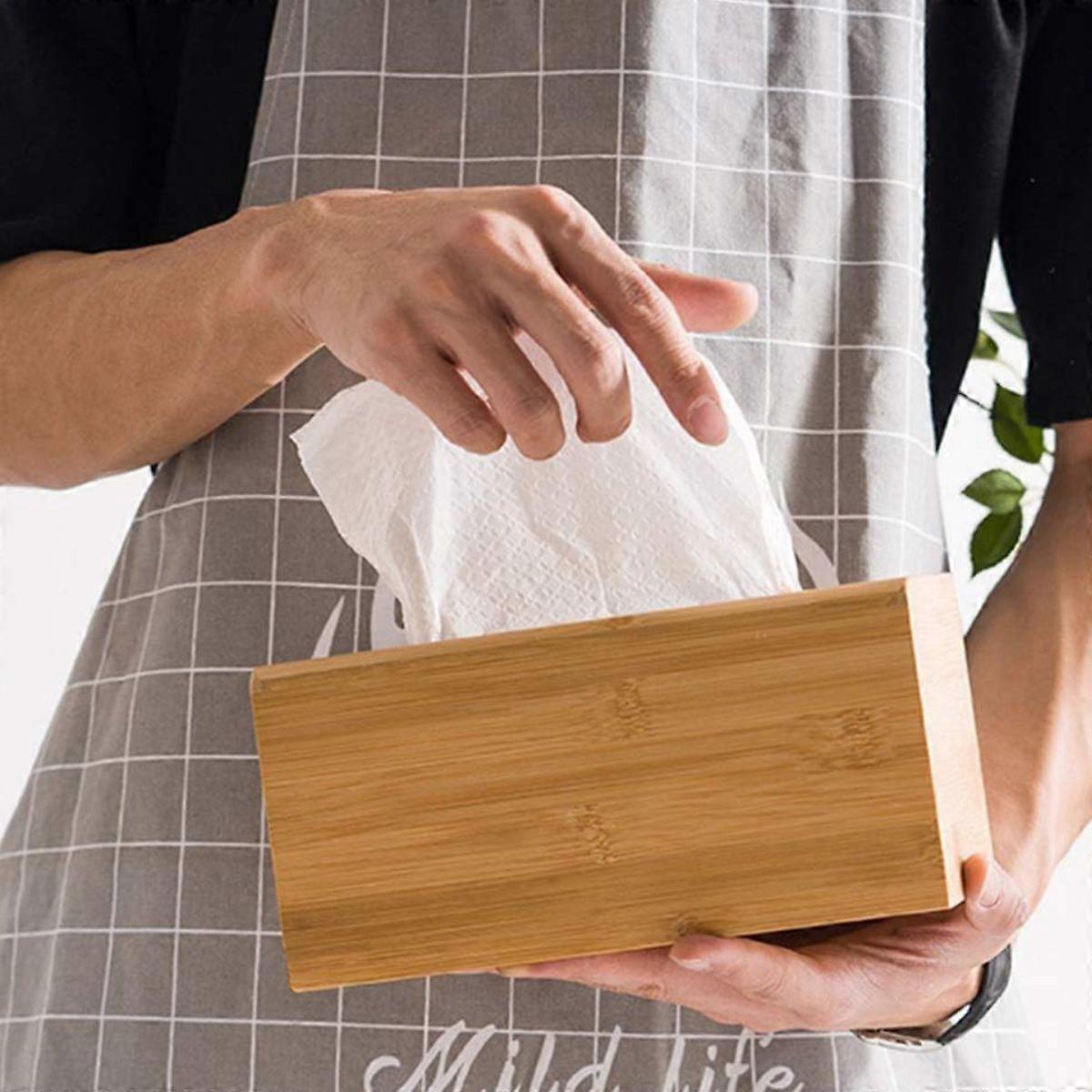 Facial tissue dispenser, tissue dispenser, bamboo tissue box