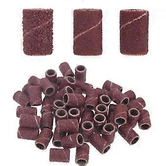 20 Pcs anéis de lixamento, lixa elétrica, 80 Grit, Nail Polish Grinding Wheel