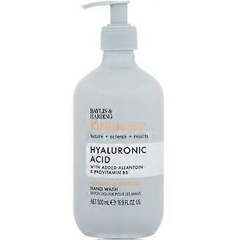 Jabón líquido limpiador e hidratante para manos Kindness+ con ácido hialurónico, 500 ml
