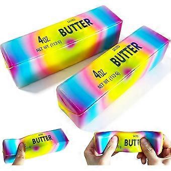 2pcs Slow Rising Butter Squishy,Slow Rising Soft Squeeze Toy ,Realistic Butter,Pick