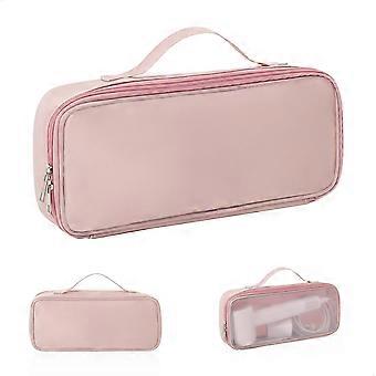 Opbergtas voor föhn, ademende reistas, geschikt voor krultang, opbergkoffer, roze 32*14*6 cm