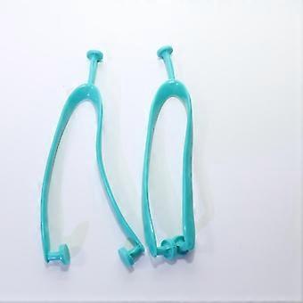 Vervangende antislipbandjes van massief rubber voor teenslippers, 1 paar met driepuntsclips, voor reparatie van sandalen buitenshuis en dagelijks gebruik.