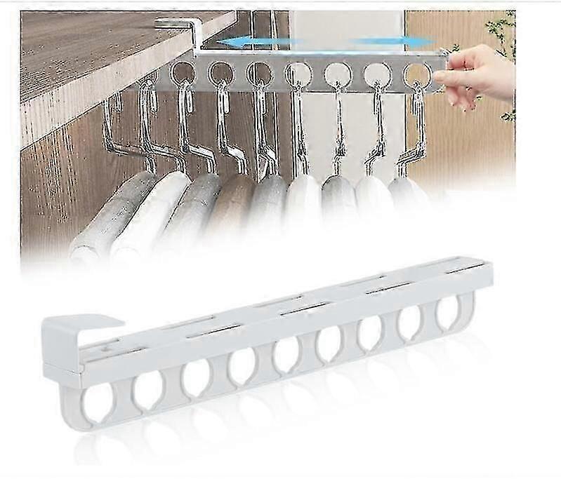 A Pull-Out Type Retractable Clothes Rack,2024 Pull Out Closet Rod Without Drilling